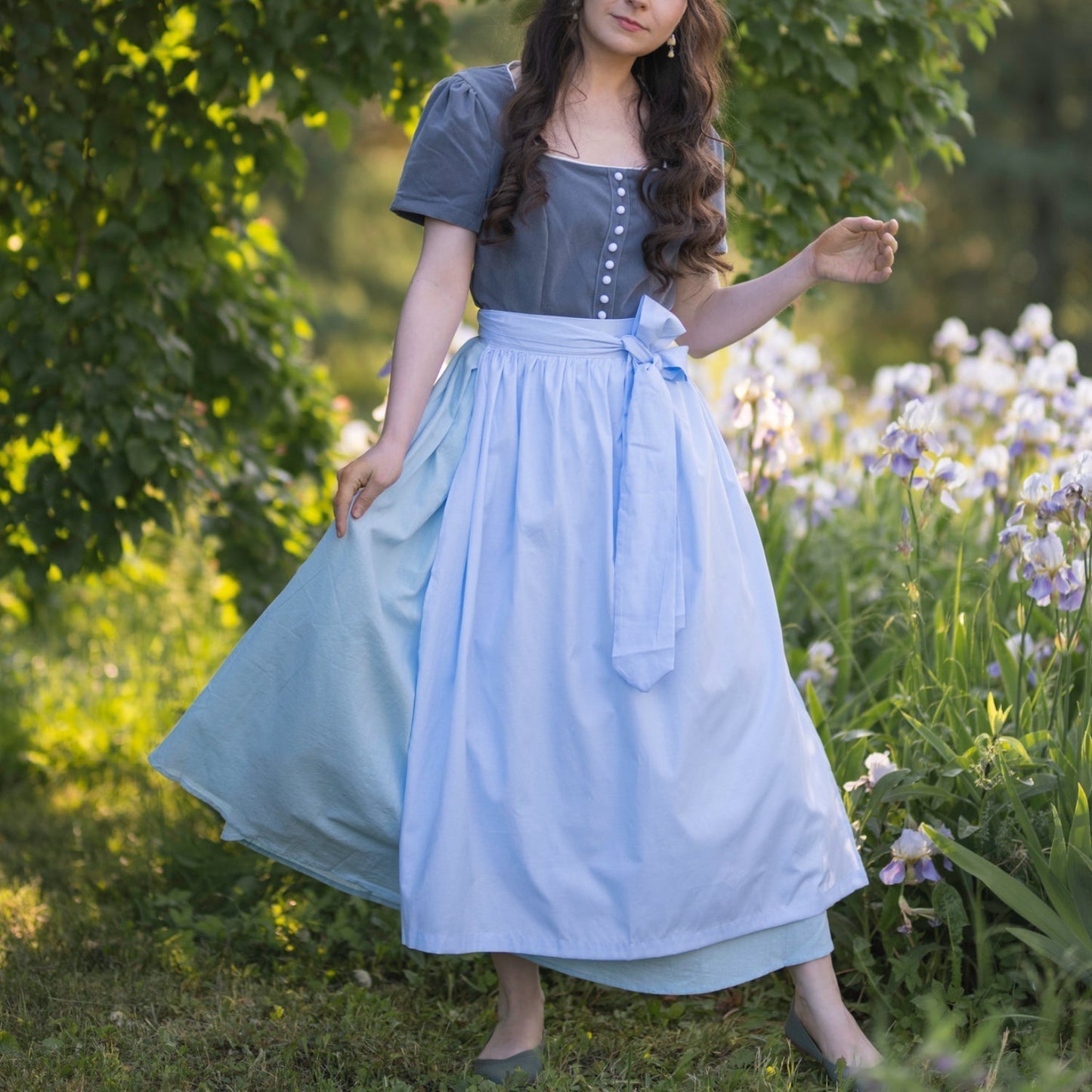 Klassisches Dirndlkleid – Oktoberfest | Trachtenkleid mit Schürze