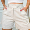 Kurze Hosen Damen | Hochtaillierte Shorts Für Frühling/Sommer