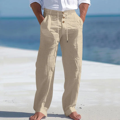 Herren-Shorts | Leichte Sommerhose für Herren mit Knopfverschluss