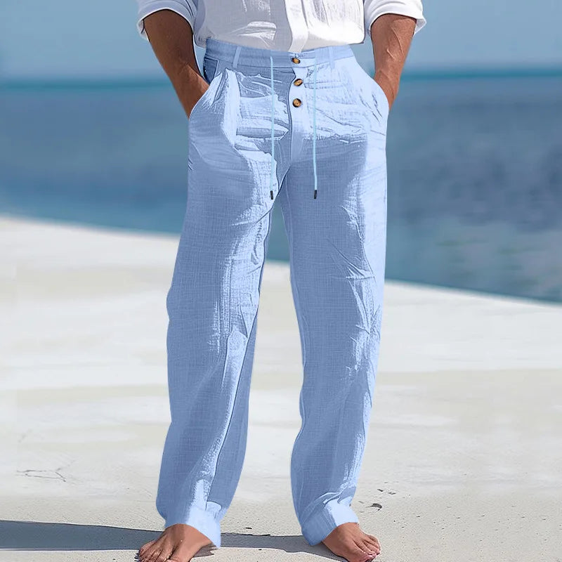 Herren-Shorts | Leichte Sommerhose für Herren mit Knopfverschluss