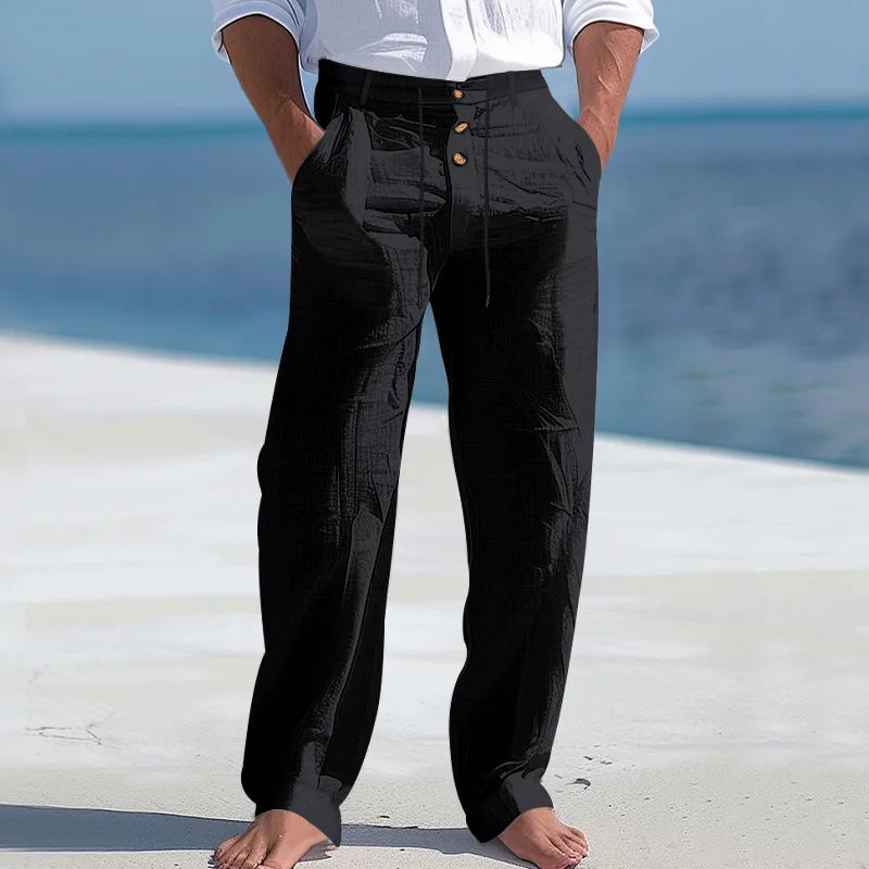 Herren-Shorts | Leichte Sommerhose für Herren mit Knopfverschluss