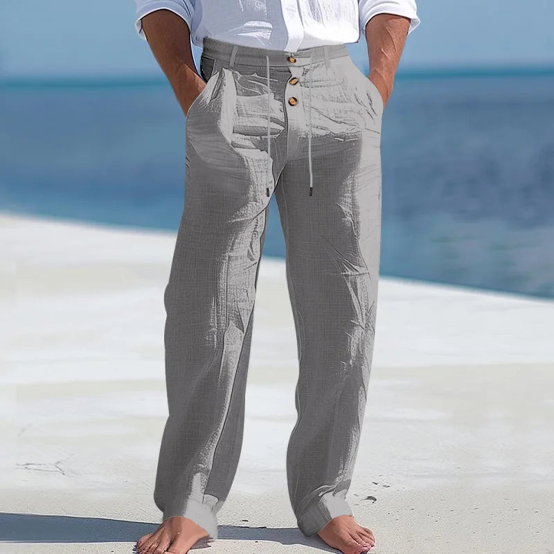 Herren-Shorts | Leichte Sommerhose für Herren mit Knopfverschluss