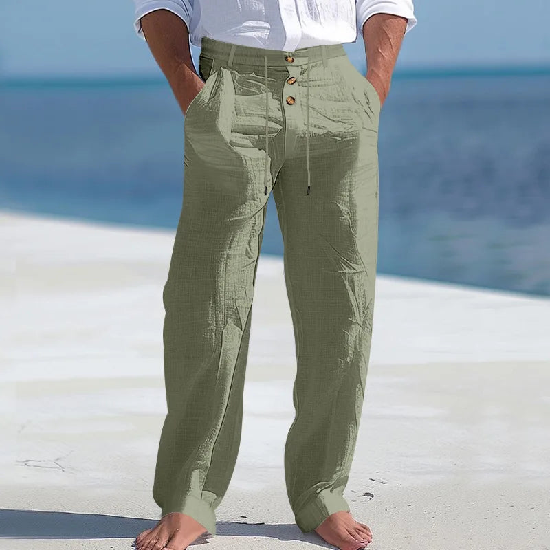 Herren-Shorts | Leichte Sommerhose für Herren mit Knopfverschluss