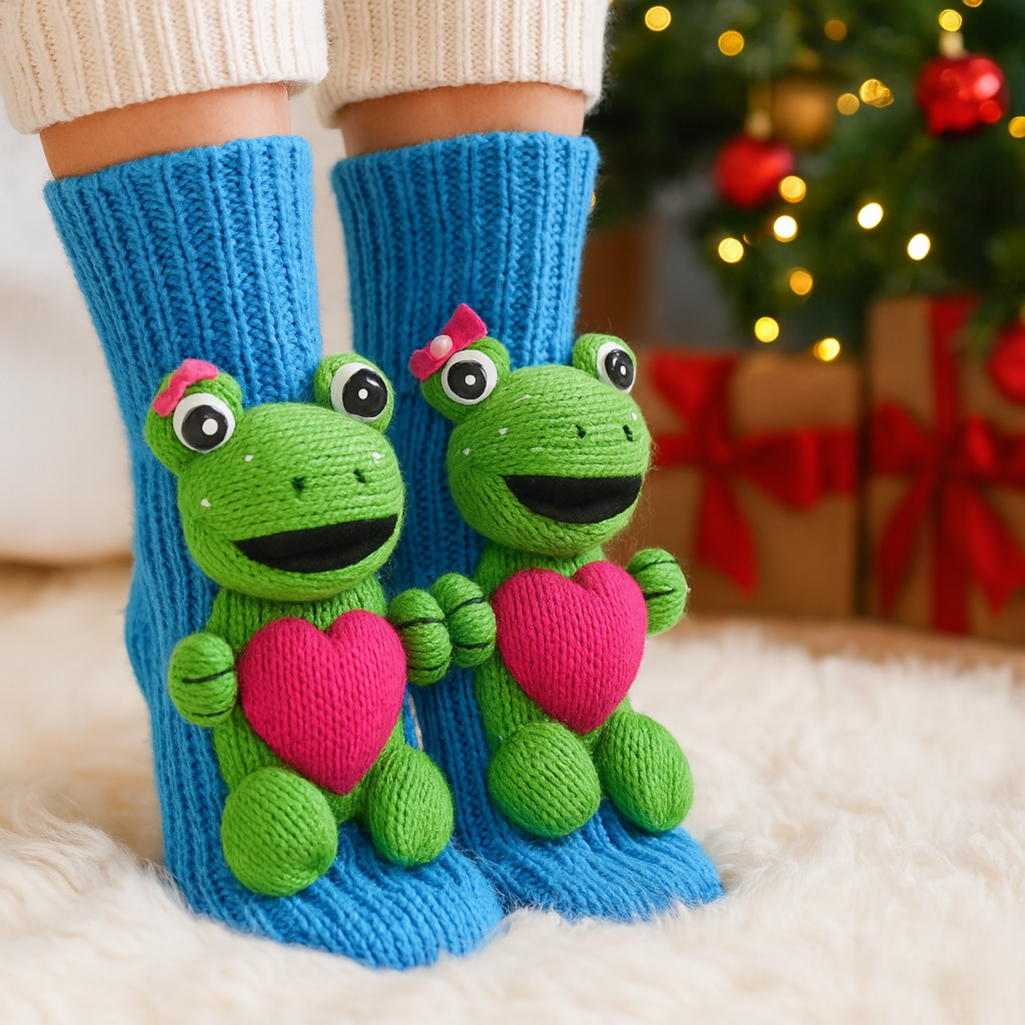 Kuschelsocken Winter Design Weiche Tiersocken Damen 3