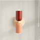 Rouge/Saumon/Beige