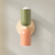 Vert/saumon/beige