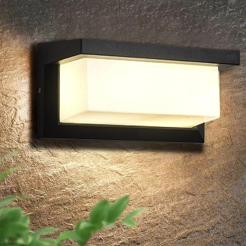 LED Außenwandleuchte mit PIR Bewegungsmelder | Außenbeleuchtung für Garten und Balkon