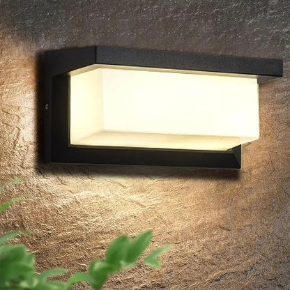 LED Außenwandleuchte mit PIR Bewegungsmelder | Außenbeleuchtung für Garten und Balkon
