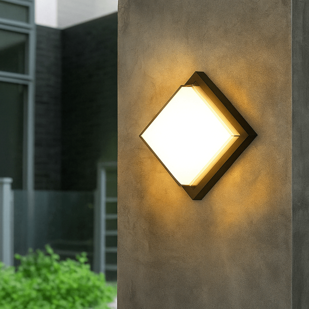 LED Außenwandleuchte mit PIR Bewegungsmelder | Außenbeleuchtung für Garten und Balkon