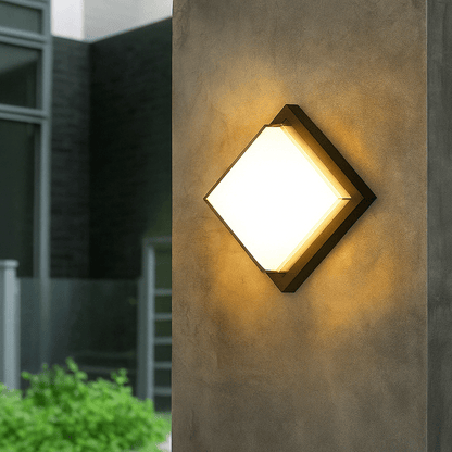 LED Außenwandleuchte mit PIR Bewegungsmelder | Außenbeleuchtung für Garten und Balkon