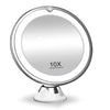 LED Schminkspiegel mit 10-fach Vergrößerung und 360° Drehung – Kosmetik Spiegel mit 14 Lichtern, ideal für perfektes Make-up