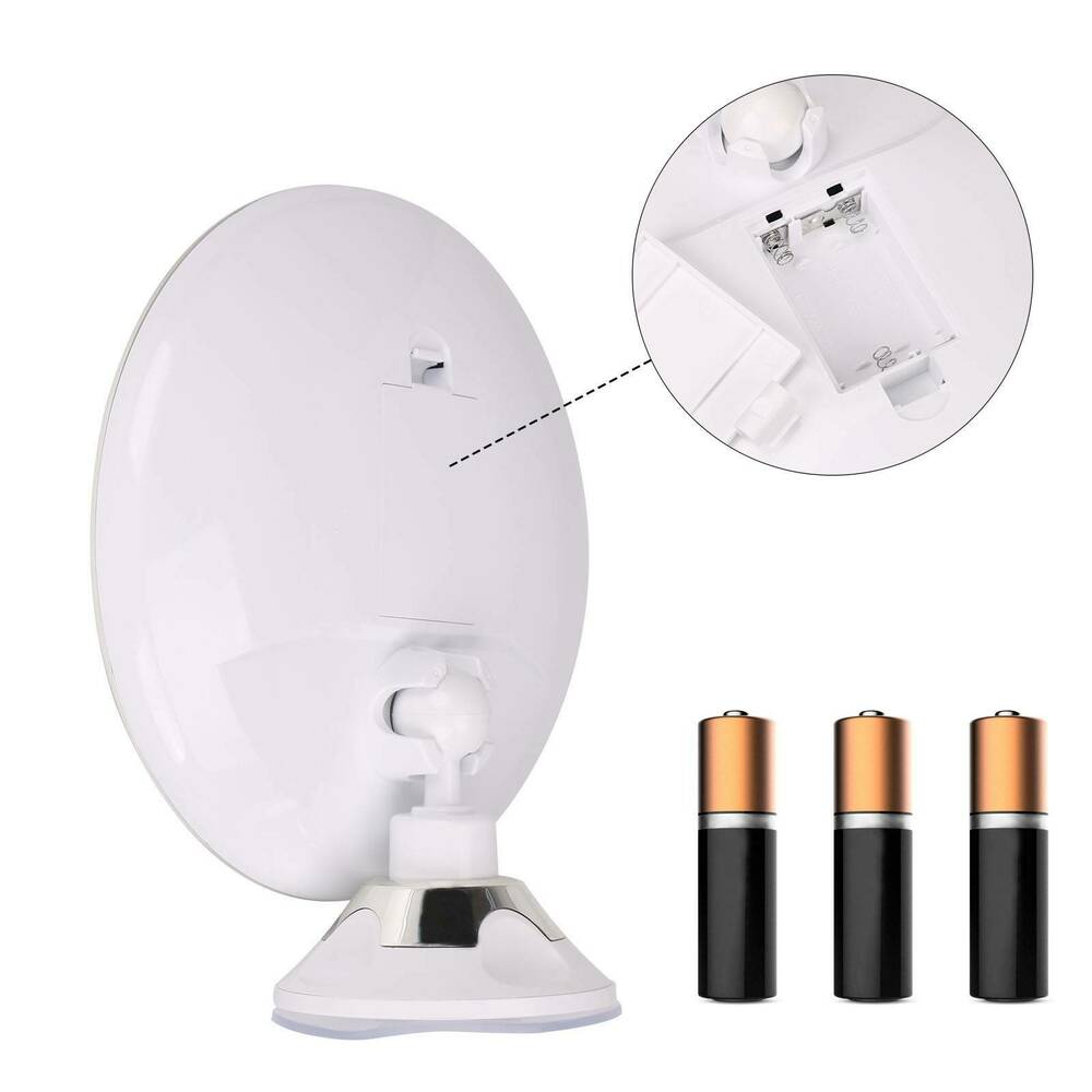 LED Schminkspiegel mit 10-fach Vergrößerung und 360° Drehung – Kosmetik Spiegel mit 14 Lichtern, ideal für perfektes Make-up