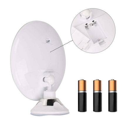 LED Schminkspiegel mit 10-fach Vergrößerung und 360° Drehung – Kosmetik Spiegel mit 14 Lichtern, ideal für perfektes Make-up