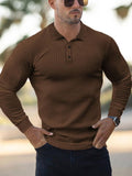 Langärmliges Muscle Fit Polo
