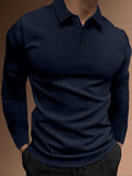Langärmliges Muscle Fit Polo