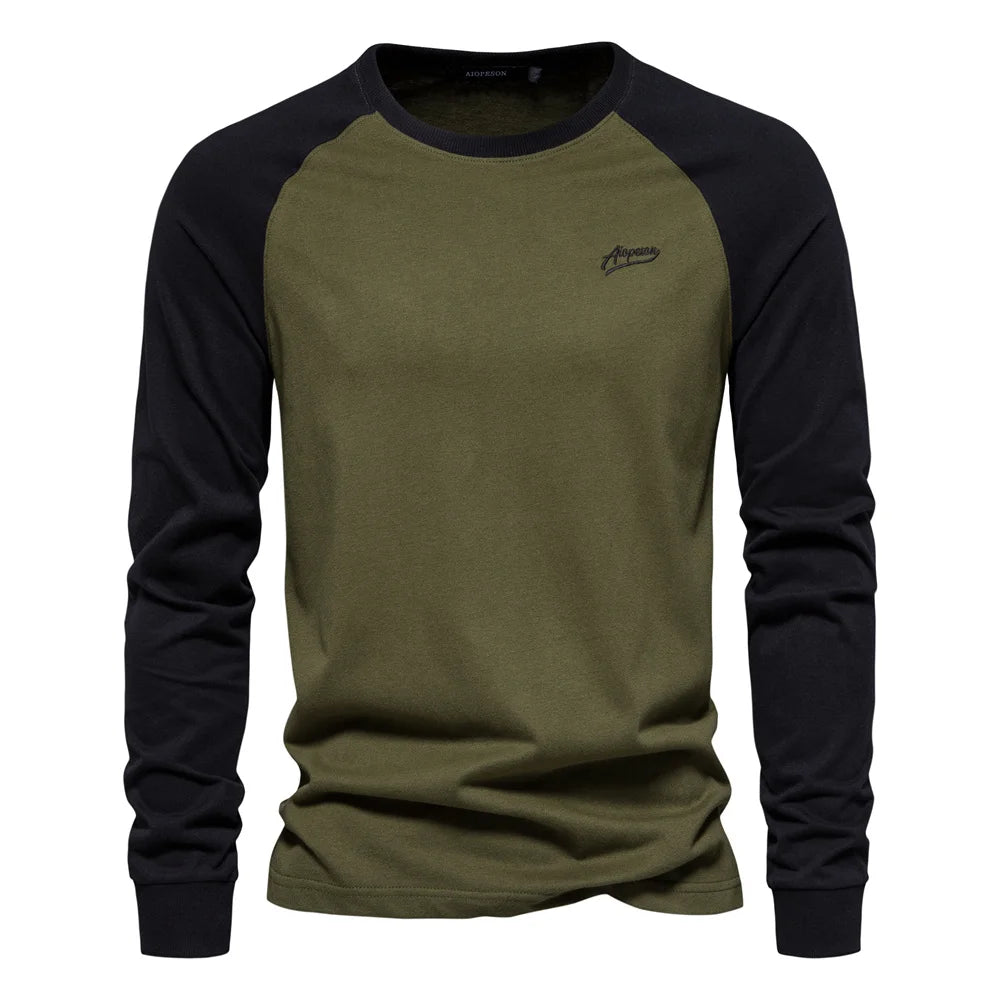Langarmshirt Herren | Langarm Poloshirt Für Herren Frühling Sommer
