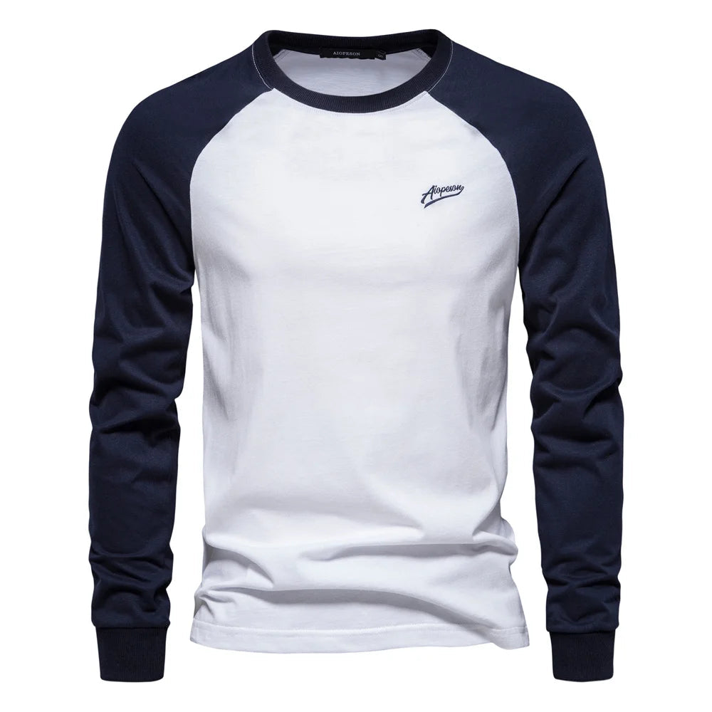 Langarmshirt Herren | Langarm Poloshirt Für Herren Frühling Sommer