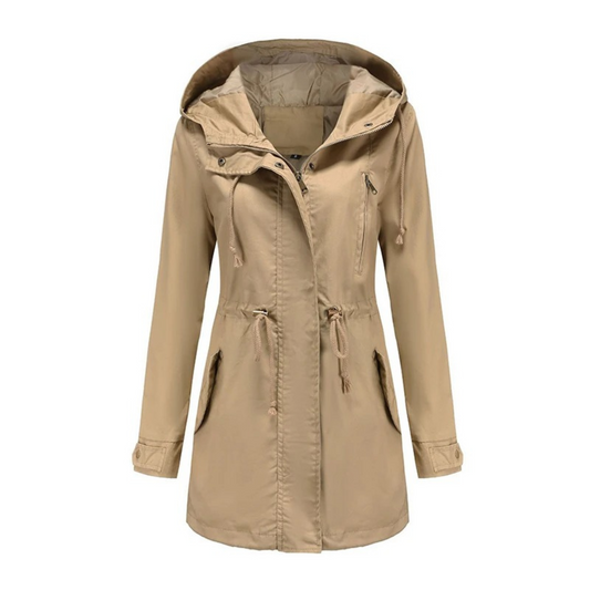 Leichter Wasserfester Damen Trenchcoat mit Eleganten Revers – Atmungsaktiv und Ideal für Sommerregen