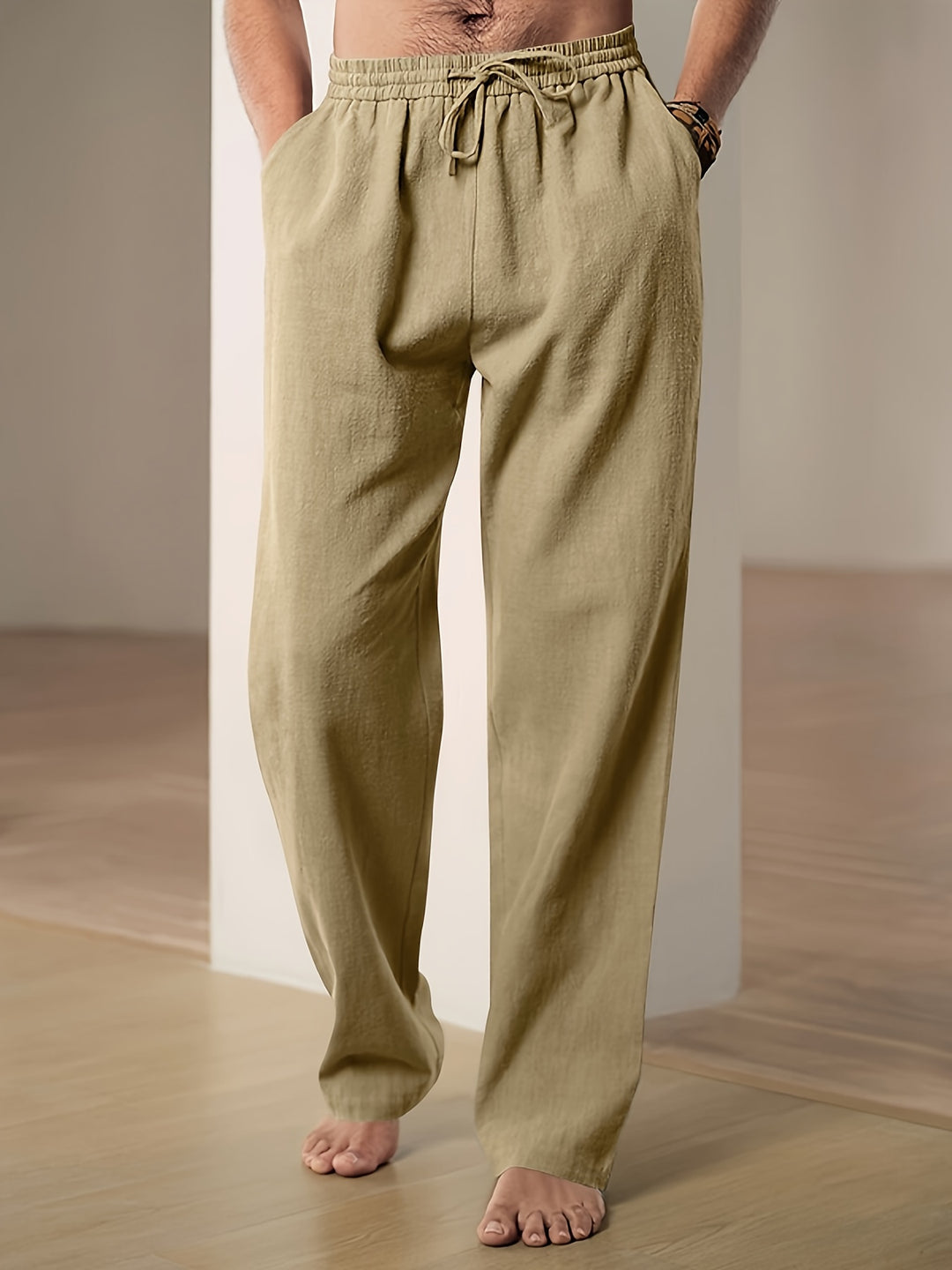 Leinenhose Herren | Hose Leinen für Sommer Freizeitmode | Teun
