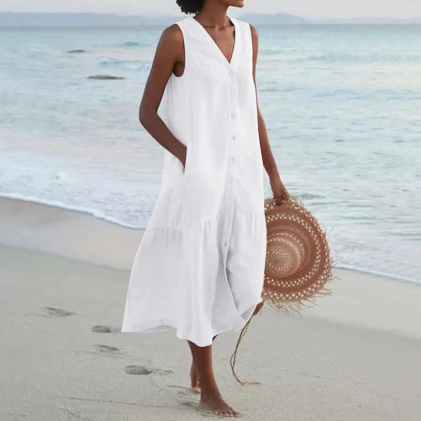Lena | Kleid mit V-Ausschnitt 0