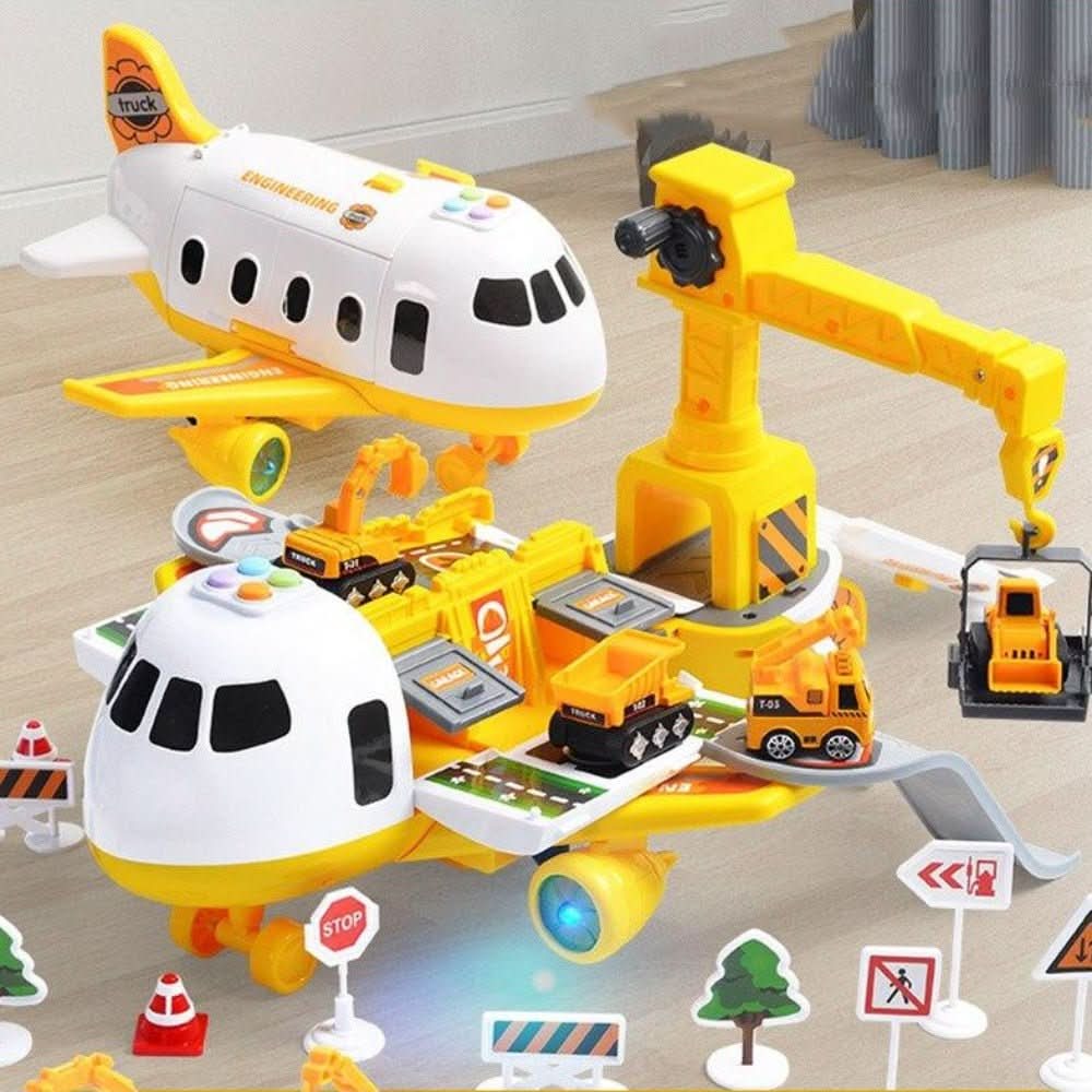 Lernspielzeug Flughafen mit Flugzeug, Autos und Zubehör 2