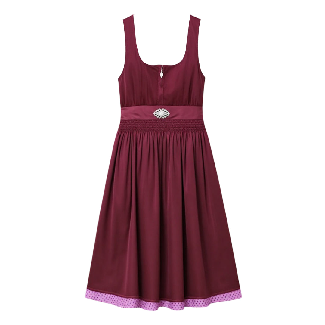 Lila Dirndl mit Schürze – Oktoberfest | Elegantes Trachtenkleid für einen femininen Look