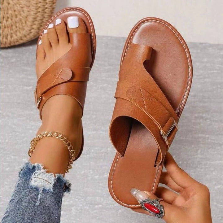 Damen Sandalen mit Schnallenriemen | Minimalistisch