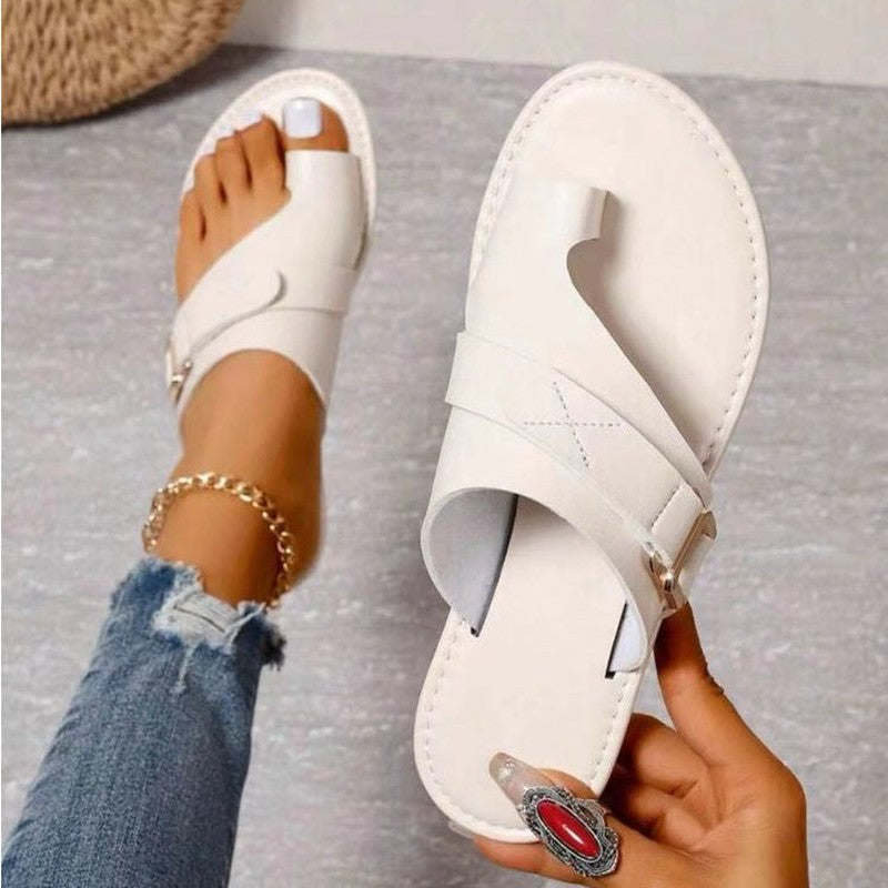 Damen Sandalen mit Schnallenriemen | Minimalistisch