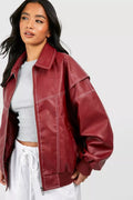 Lily | Oversize-Kunstlederjacke für Damen