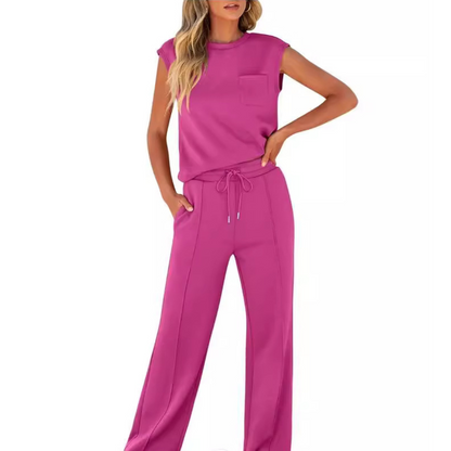 Lounge Set | Damenmode für Sommer | Entspanntes Freizeitoutfit