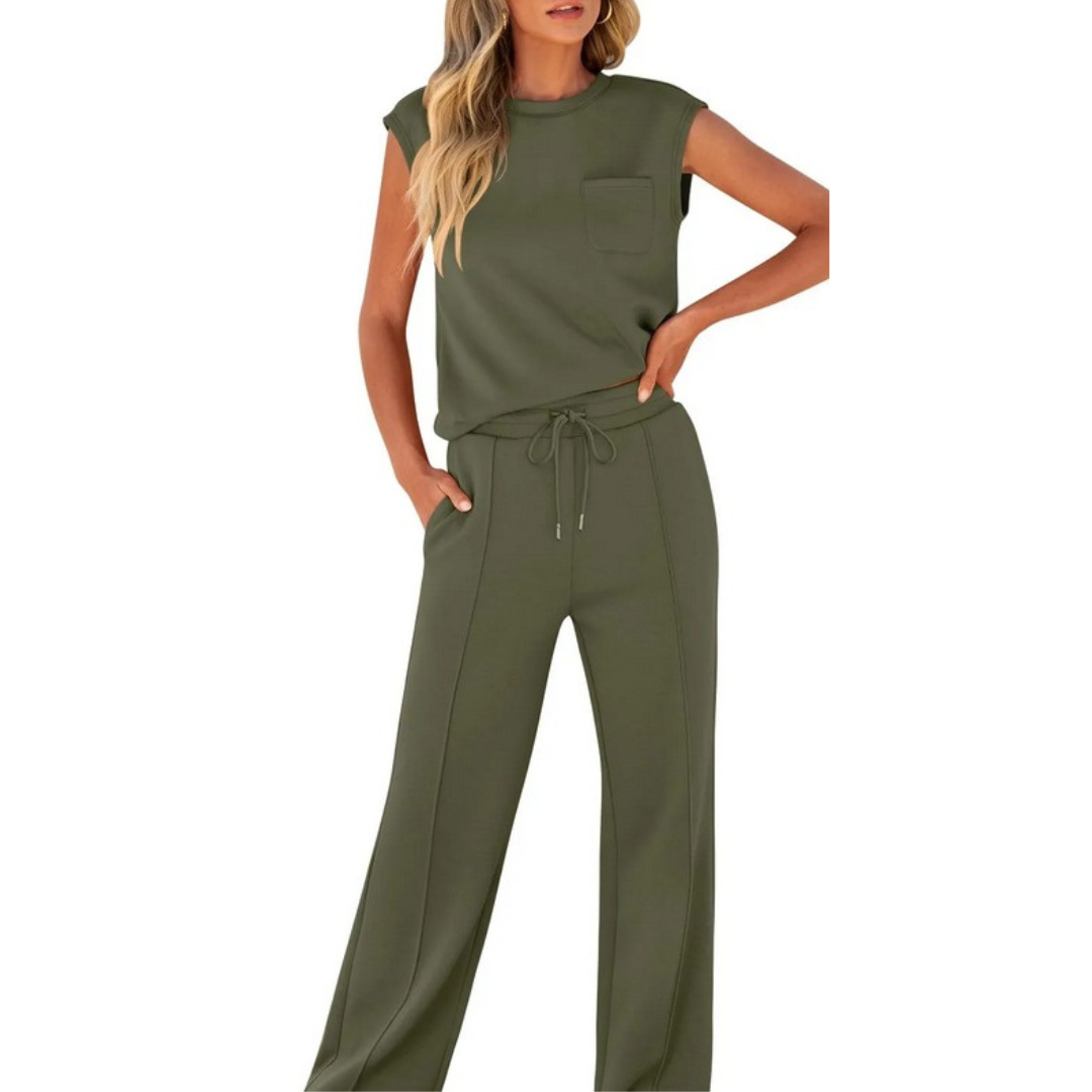Lounge Set | Damenmode für Sommer | Entspanntes Freizeitoutfit