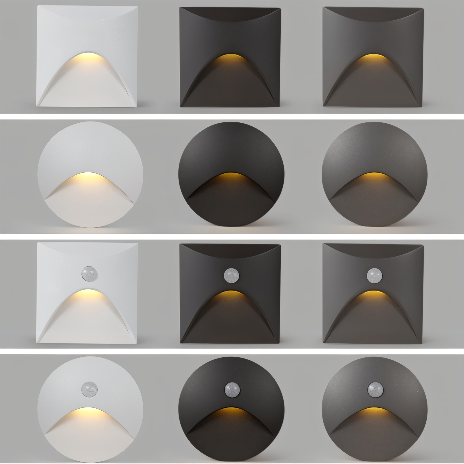 LuminiPath - Wasserdichte IP65 Wandleuchte - Innen und Außenwandleuchte - Bewegungsmelder Wandleuchte LED 