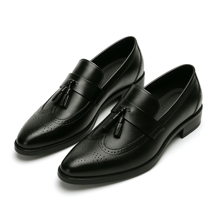 Luminovi | Loafer mit Flügelkappe und Quaste 0