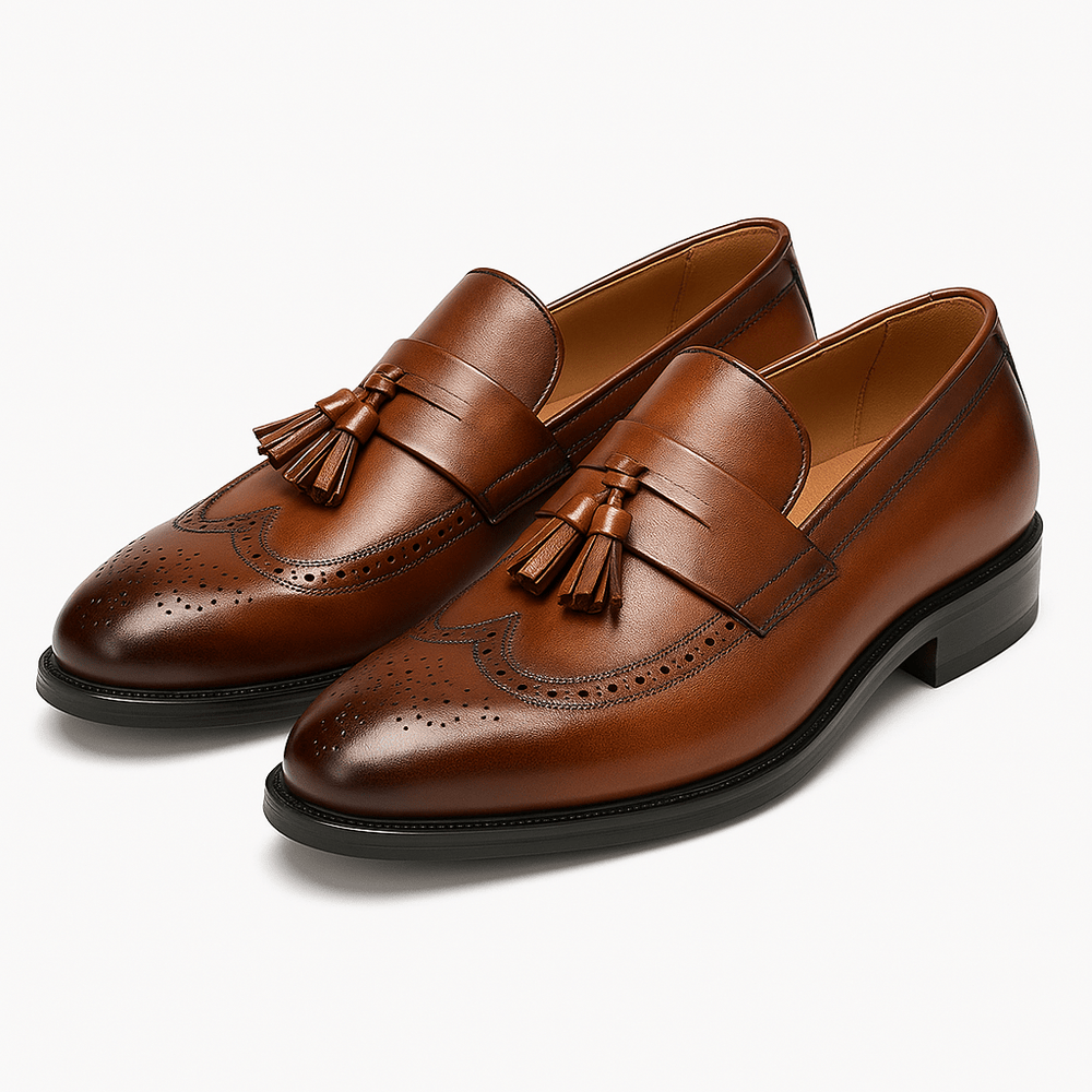 Luminovi | Loafer mit Flügelkappe und Quaste 3