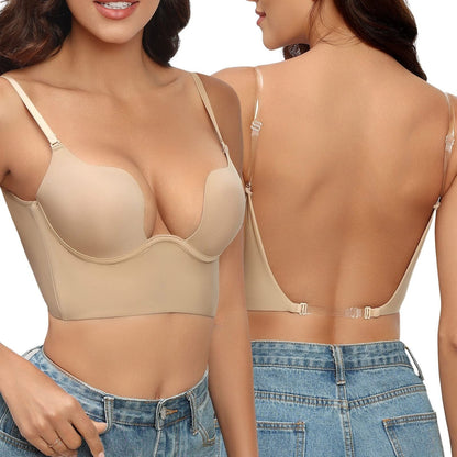 Luxuriöser Rückenfreier BH mit Nahtloser Verarbeitung und Optimaler Unterstützung – Atmungsaktiv, Ideal für Elegante Outfits