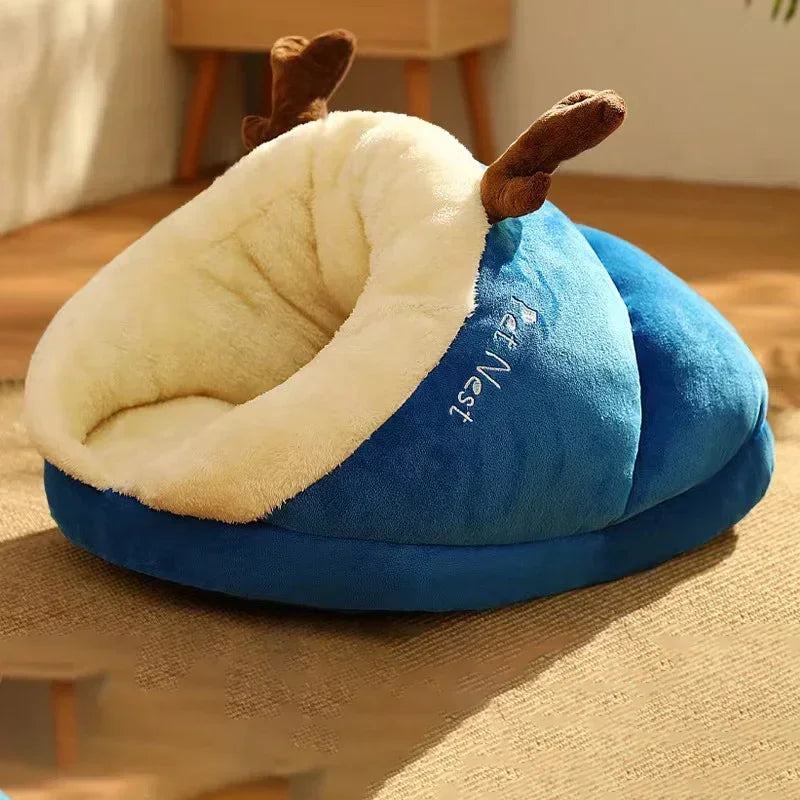 Luxus-Hundebett aus Korallen – erhältlich, warm und bequem, klein, mittel, groß