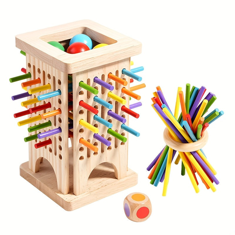 Magischer Turm – Drei-in-Eins-Holzstabspiel