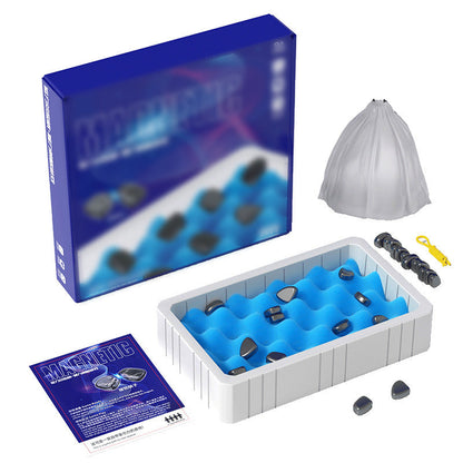 Magnetisches Schachspiel für Kinder – Lernspielzeug zur Förderung von Strategie und Konzentration, Ideal für Schach spielen unterwegs