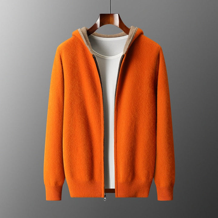 Herren Langarm Hoodie Mit Reißverschluss | Freizeitstil