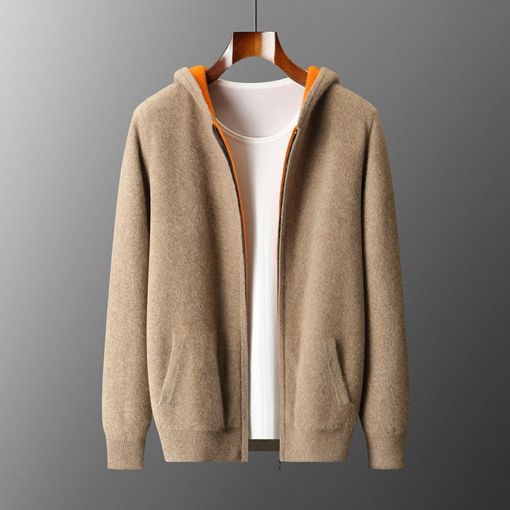 Herren Langarm Hoodie Mit Reißverschluss | Freizeitstil