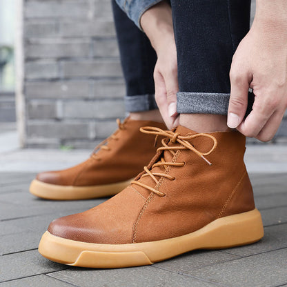 Pánské šněrovací boty s kulatou špičkou | Moderní městský styl