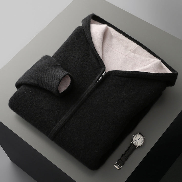 Herren Langarm Hoodie Mit Reißverschluss | Freizeitstil