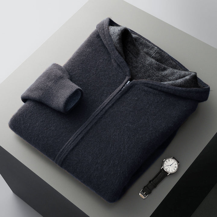 Herren Langarm Hoodie Mit Reißverschluss | Freizeitstil