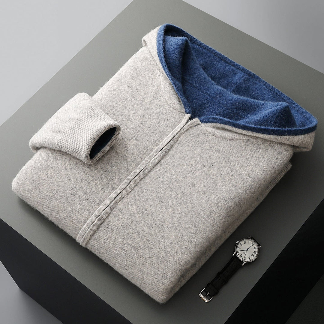 Herren Langarm Hoodie Mit Reißverschluss | Freizeitstil