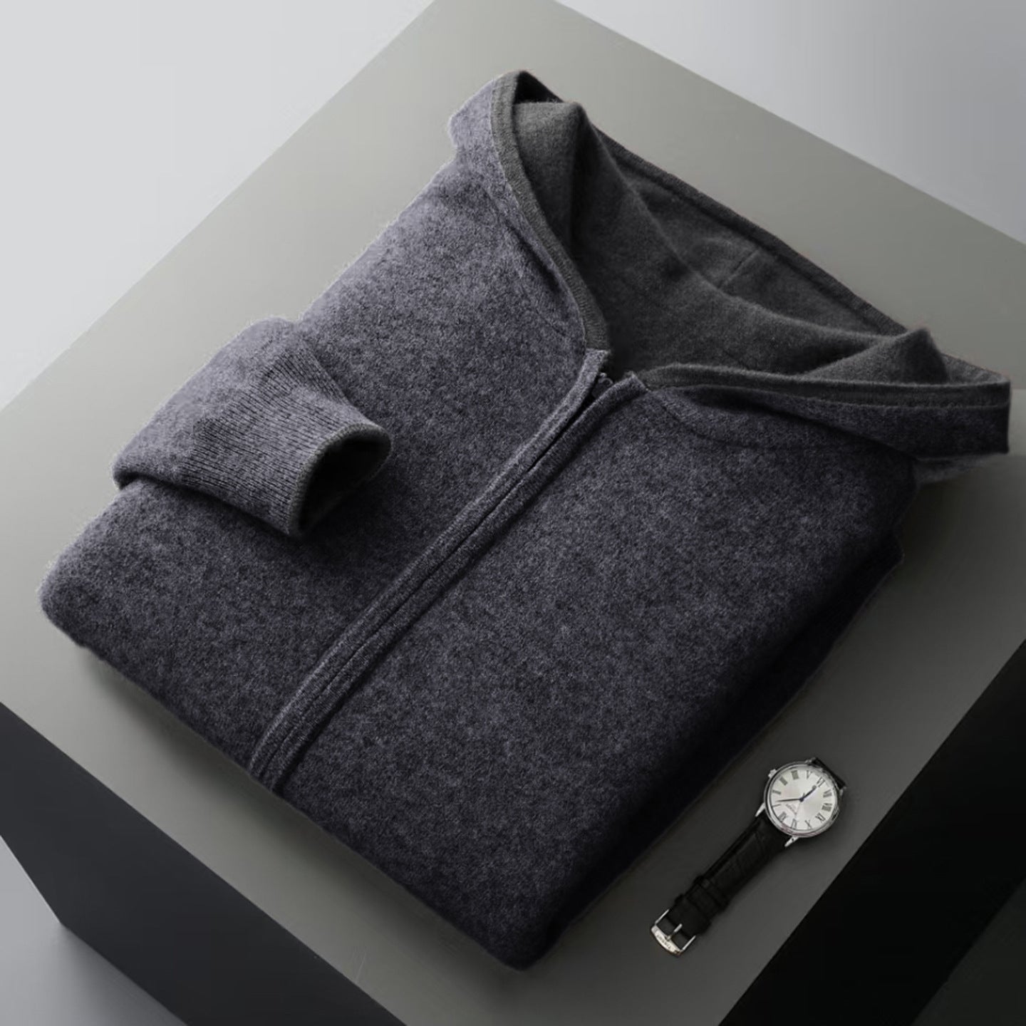 Herren Langarm Hoodie Mit Reißverschluss | Freizeitstil