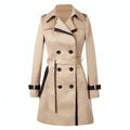 Mäntel Damen | Kurzer Trenchcoat für Damen im Herbst und Frühling