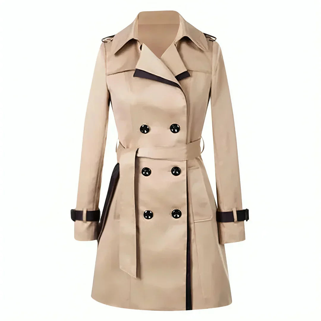 Mäntel Damen | Kurzer Trenchcoat für Damen im Herbst und Frühling