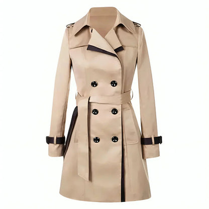 Mäntel Damen | Kurzer Trenchcoat für Damen im Herbst und Frühling