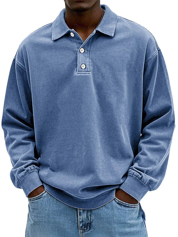 Martin | Stylisches Langarm-Poloshirt
