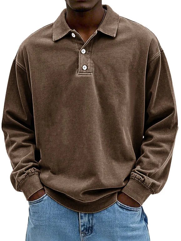 Martin | Stylisches Langarm-Poloshirt